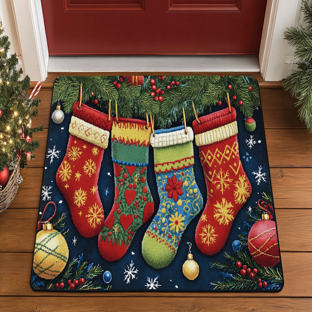 Festive Stocking CW1508002CL Doormat