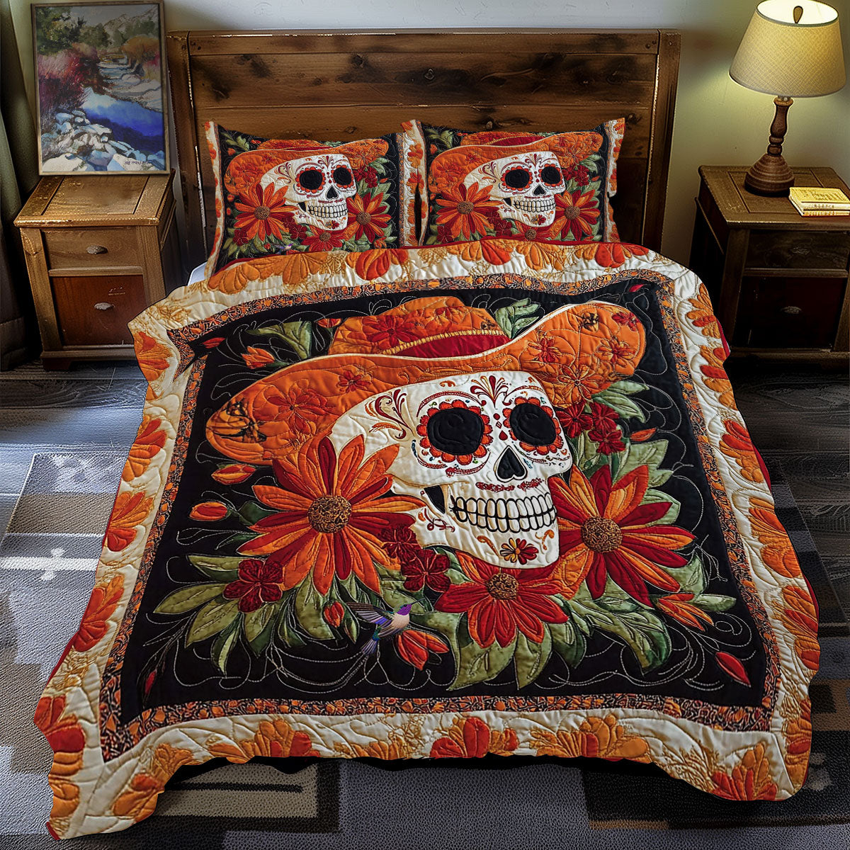 Cowboy Skull WY1712037CL Duvet Cover Set