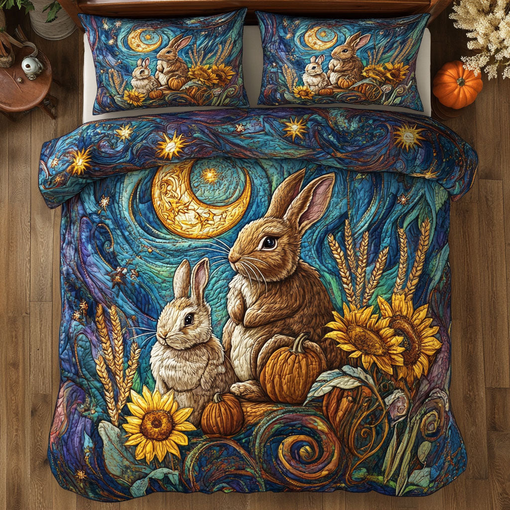 Starry Night Bunnies WY2208040CL Duvet Cover Set