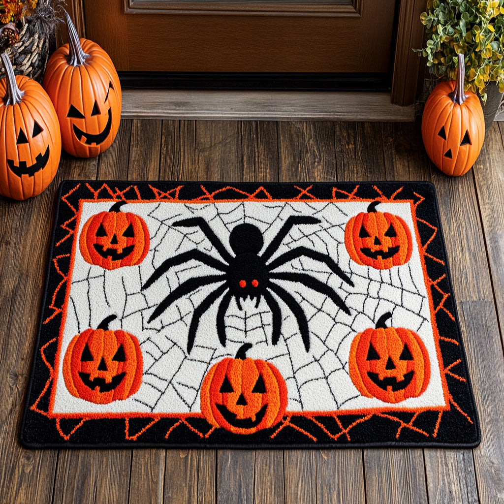 Pumpkin Spider CW1308019CL Doormat