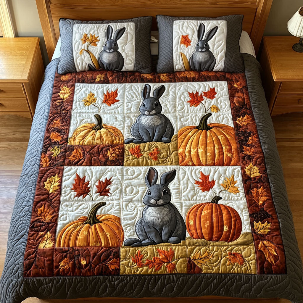 The Pumpkin Patch Bunnies WY2208031CL Duvet Cover Set