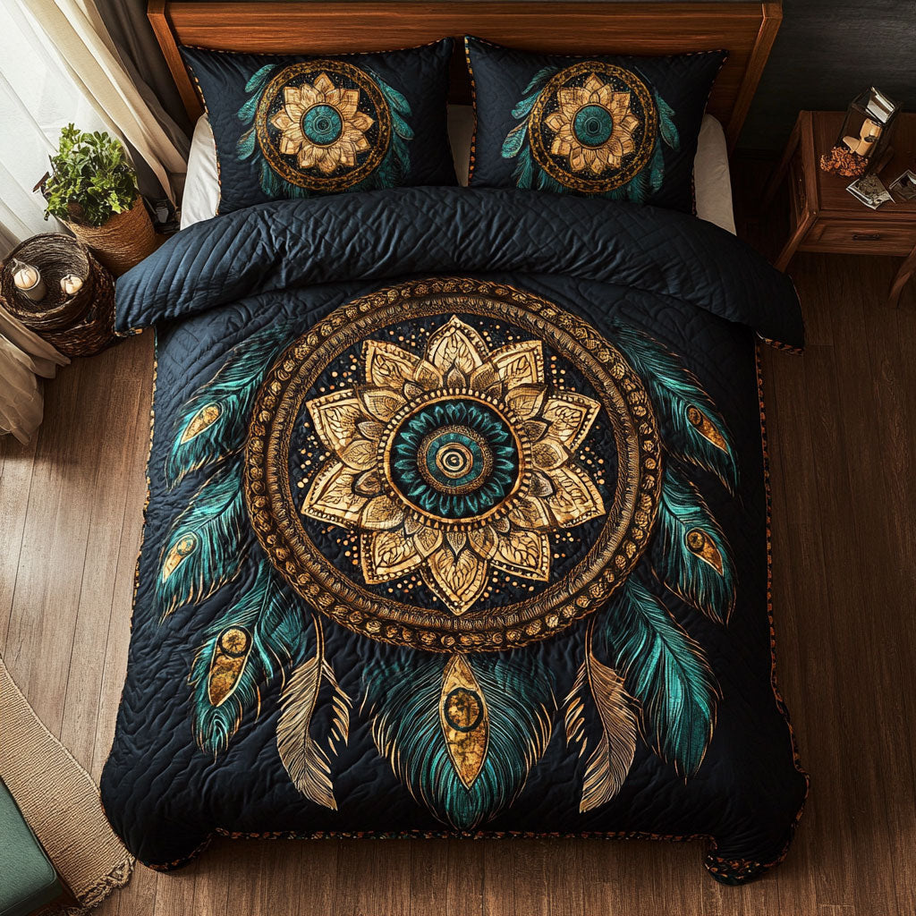 Mystic Flower Dreamcatcher WY0802079CL Duvet Cover Set