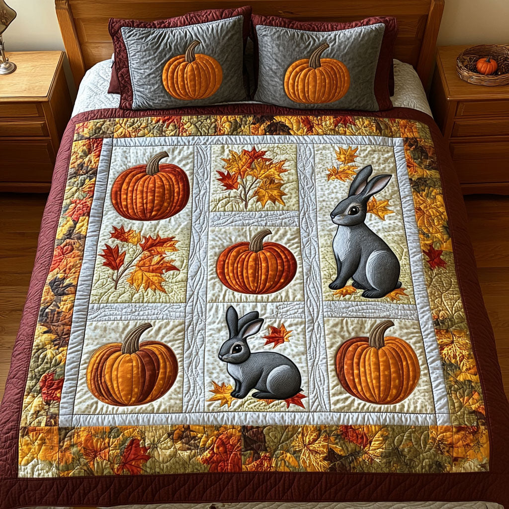 Autumn Bunnies WY2208021CL Duvet Cover Set