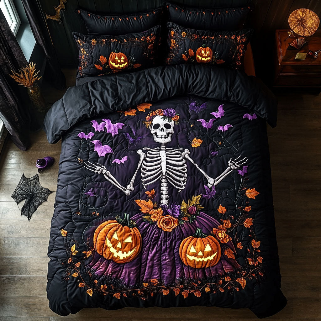 Autumn Skeleton Nights WY2208049CL Duvet Cover Set