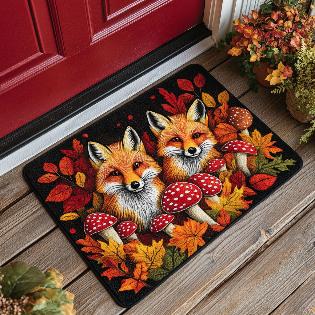 Autumn Mushroom Fox CW1408014CL Doormat