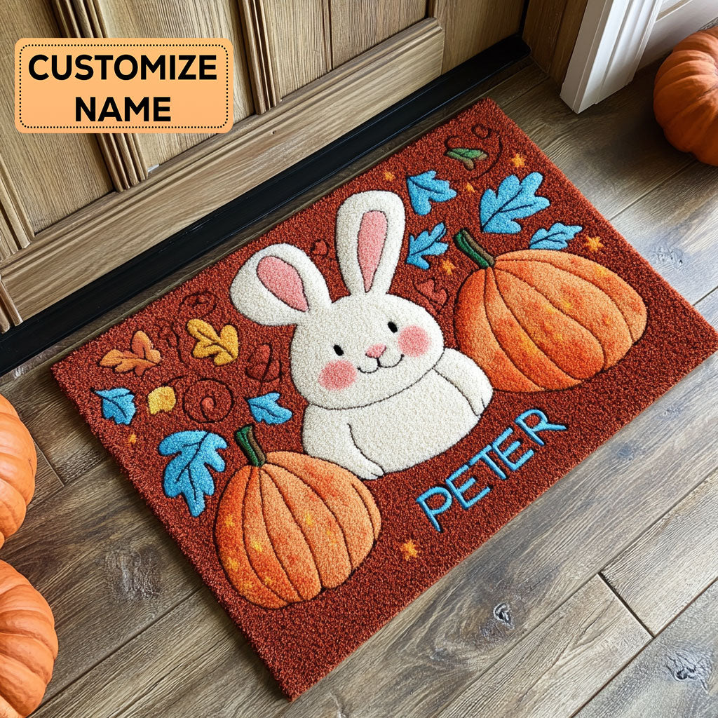 Fall Whiskers CP1508135CL Personalized Doormat