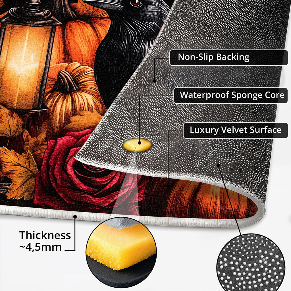 Mystic Pumpkin Crow CW1308015CL Doormat