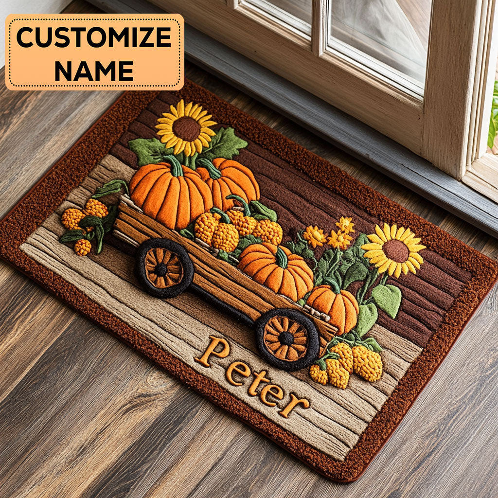Rustic Wagon CP2808095CL Personalized Doormat