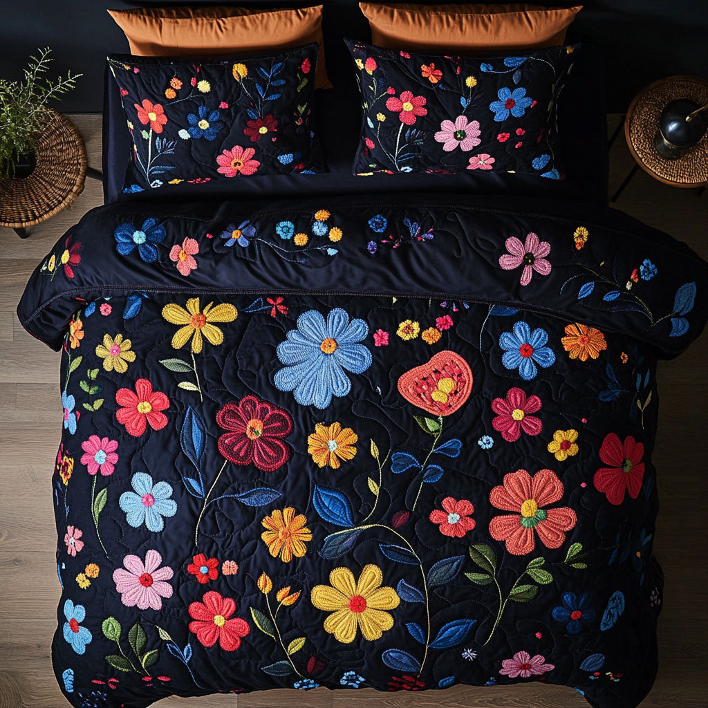 Antique Flower Blooming WU1903033CL Duvet Cover Set