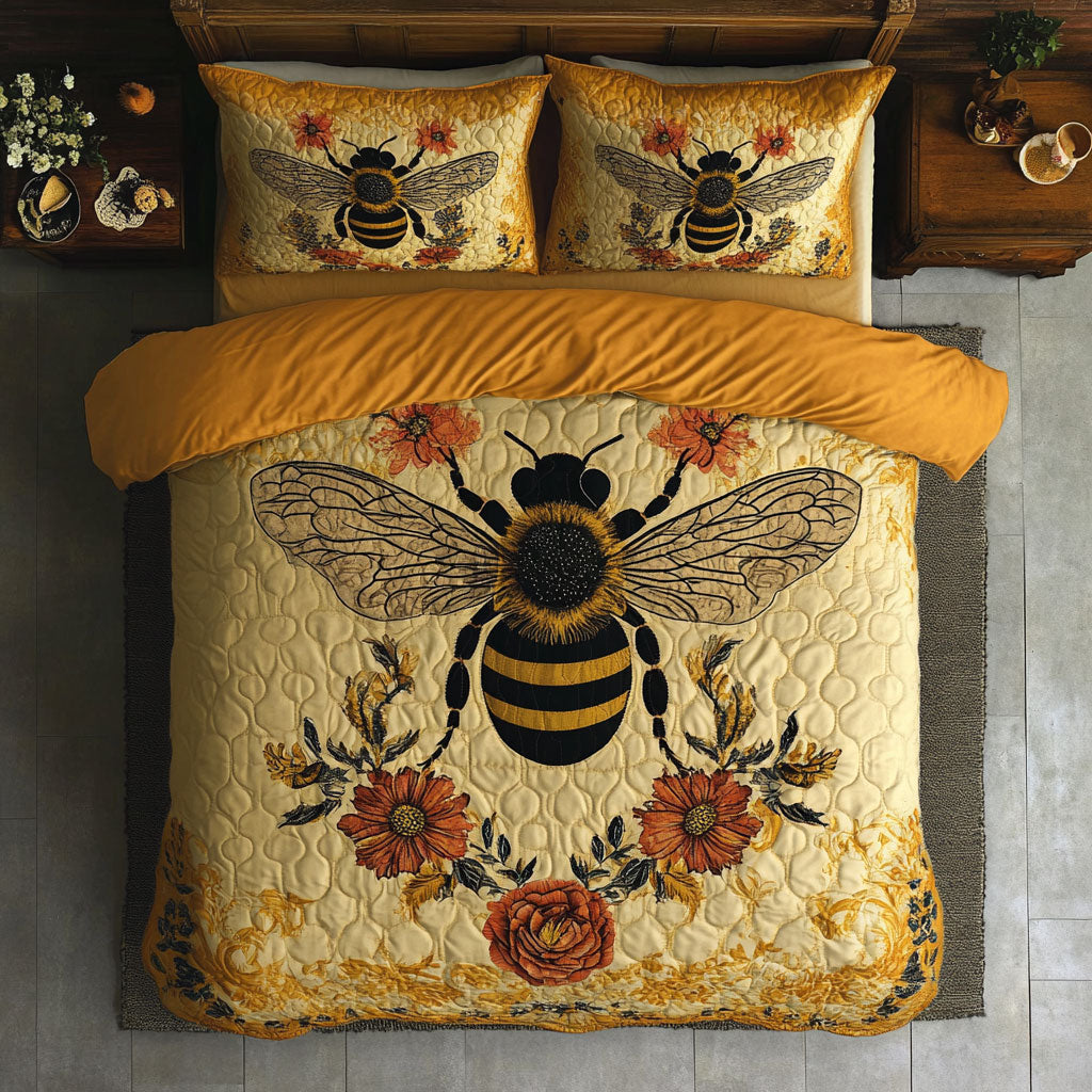 Bee Hive Bloom Elegance WU1903078CL Duvet Cover Set