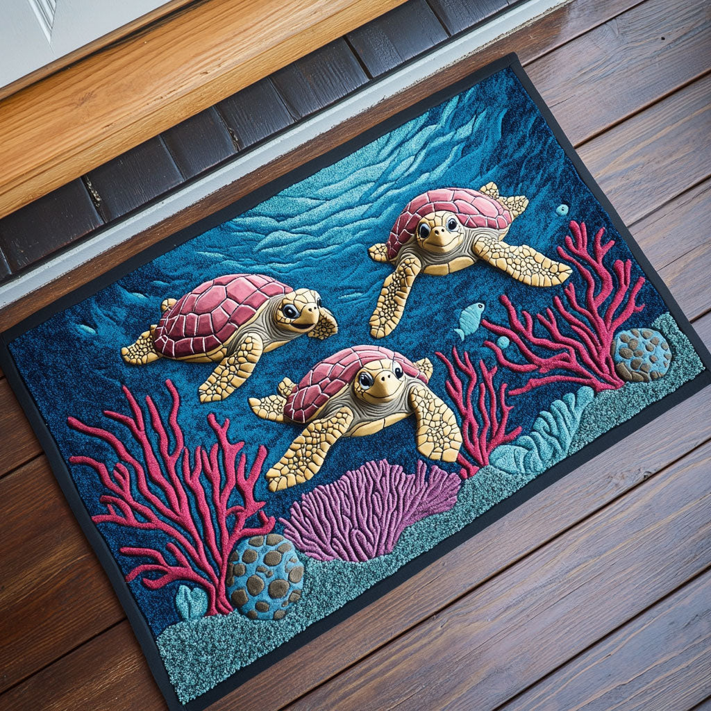 Baby Sea Turtle CW2908063CL Doormat