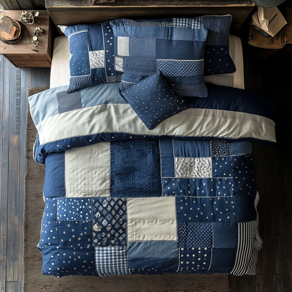 Denim Patchwork WU1202030CL Duvet Cover Set