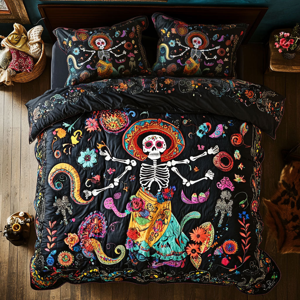Día De Los Muertos Eternal Fiesta WU1903042CL Duvet Cover Set
