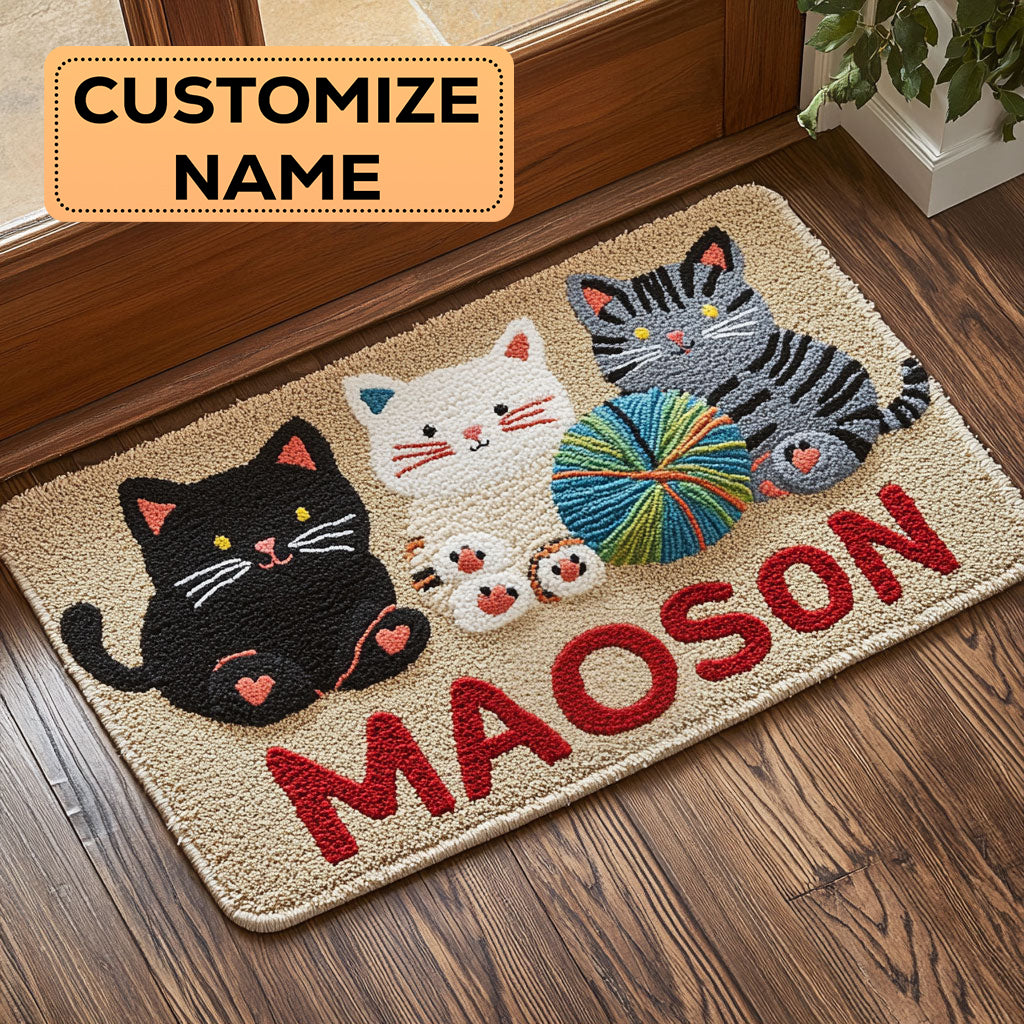 Yarn Cat CW2108070CL Personalized Doormat