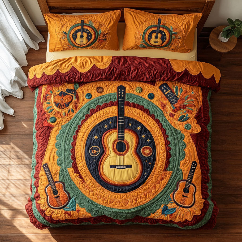 Bohemian Guitar WY2208002CL Duvet Cover Set