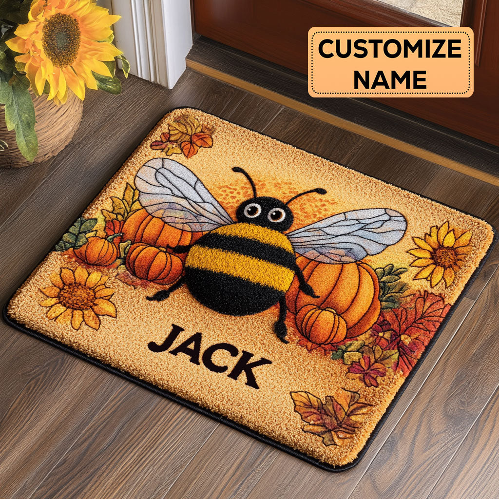 Bumbee Autumn CP2508042CL Personalized Doormat