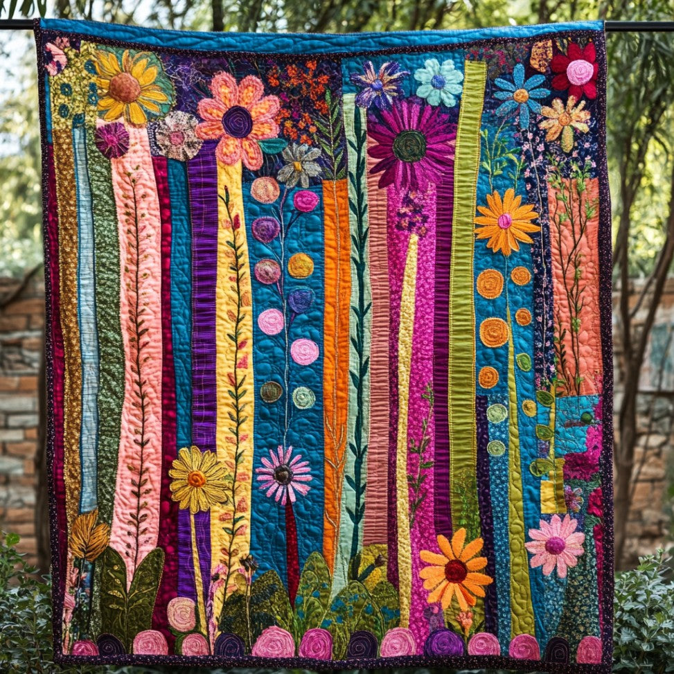 Flower Patchwork WU1401082CL Quilt