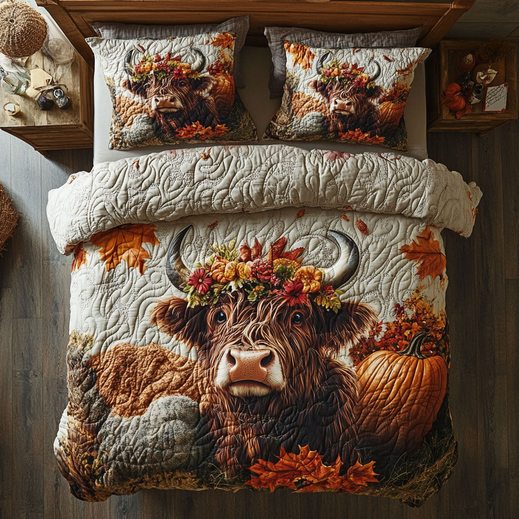 Highland Cow Moo WU1302020CL Duvet Cover Set