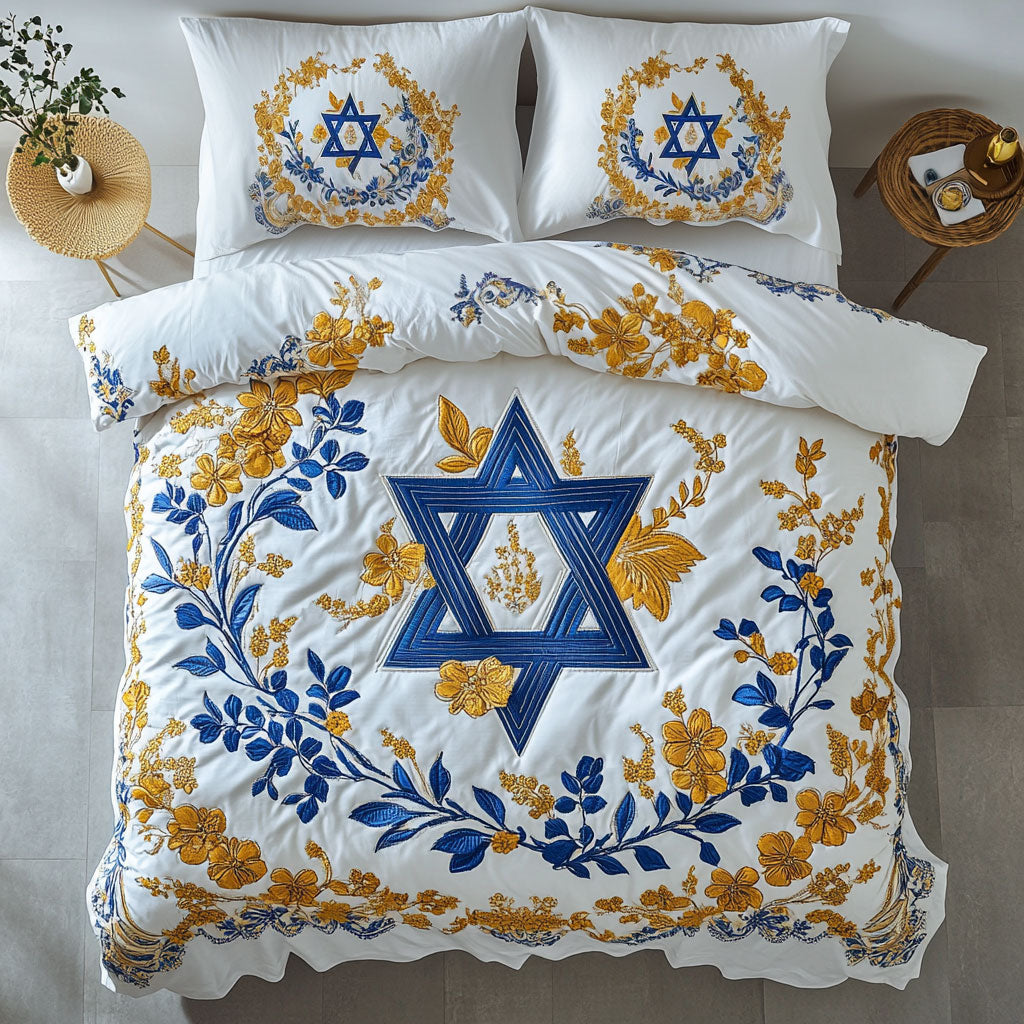 Jewish Star Of David WU1002010CL Duvet Cover Set