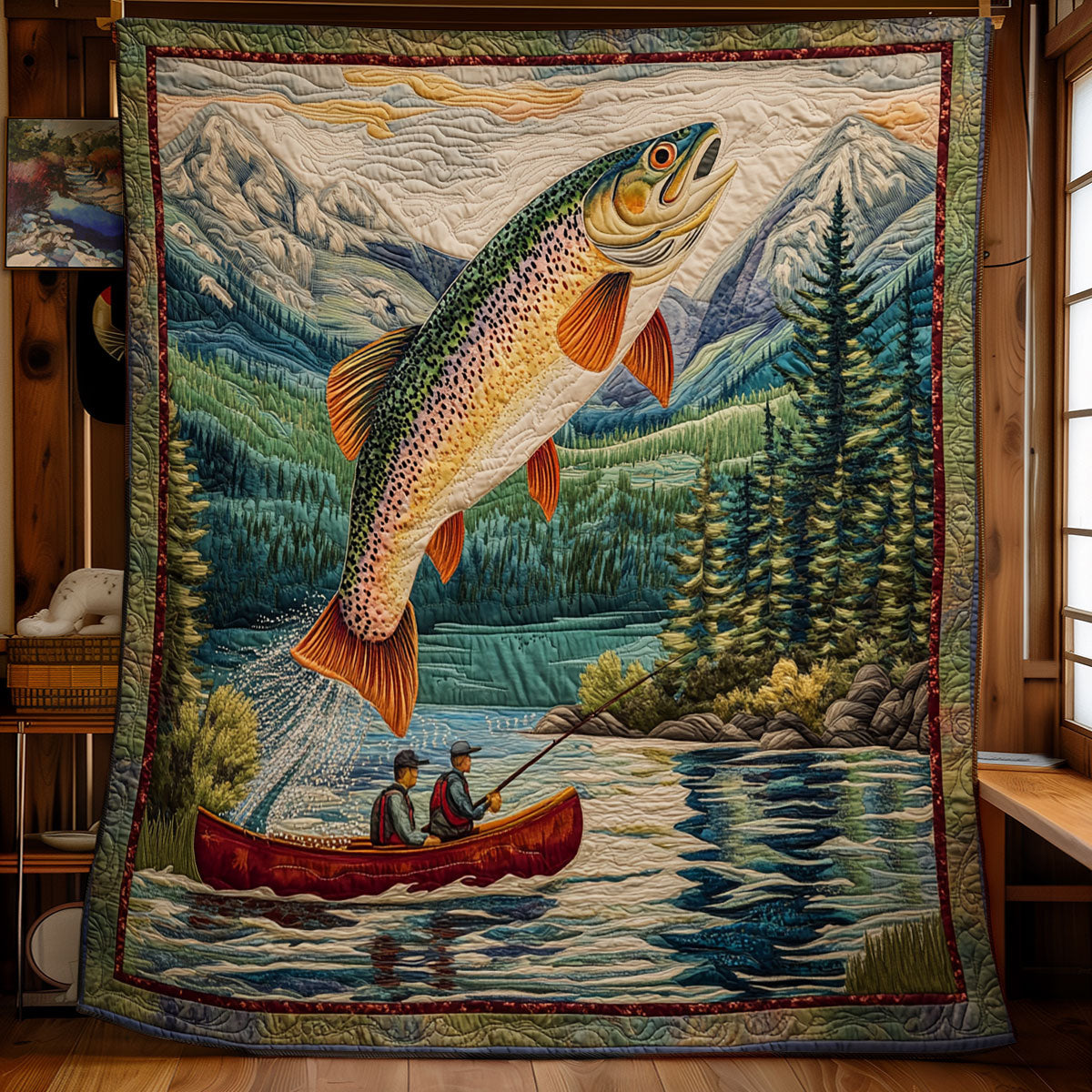 Fishing Time WU1002108CL Quilt