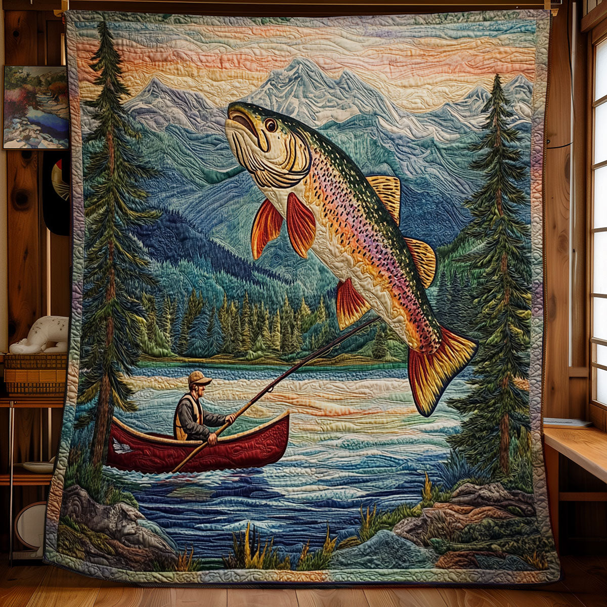 Fishing Time WU1002110CL Quilt
