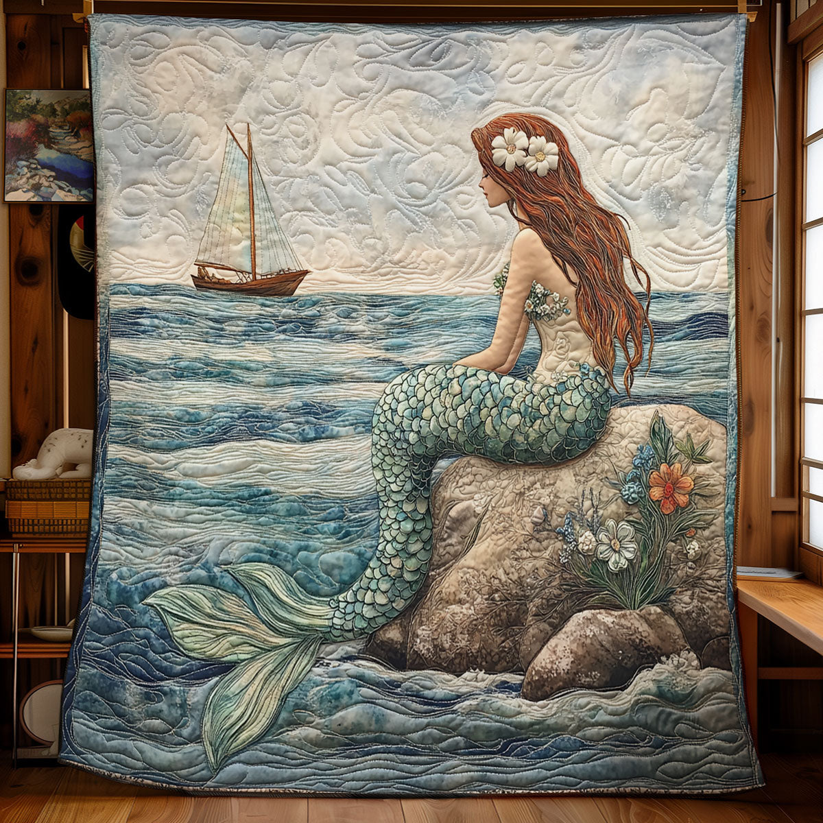 Mermaid Timeless Ocean WU1002053CL Quilt