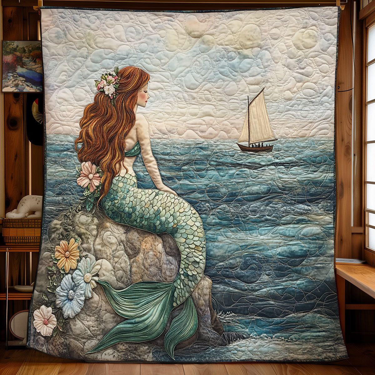 Mermaid Timeless Ocean WU1002056CL Quilt
