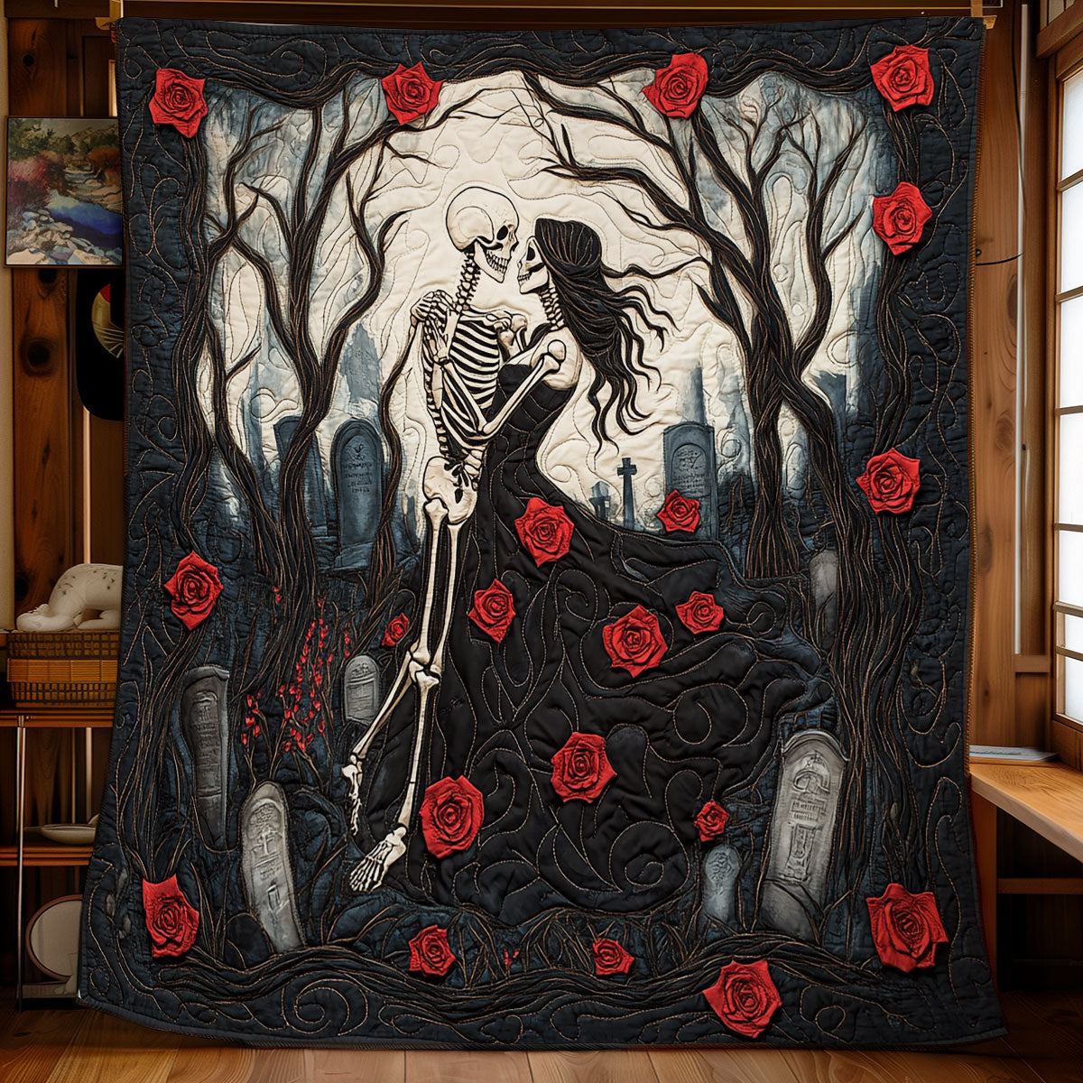 Skull Be My Forever WU1002112CL Quilt