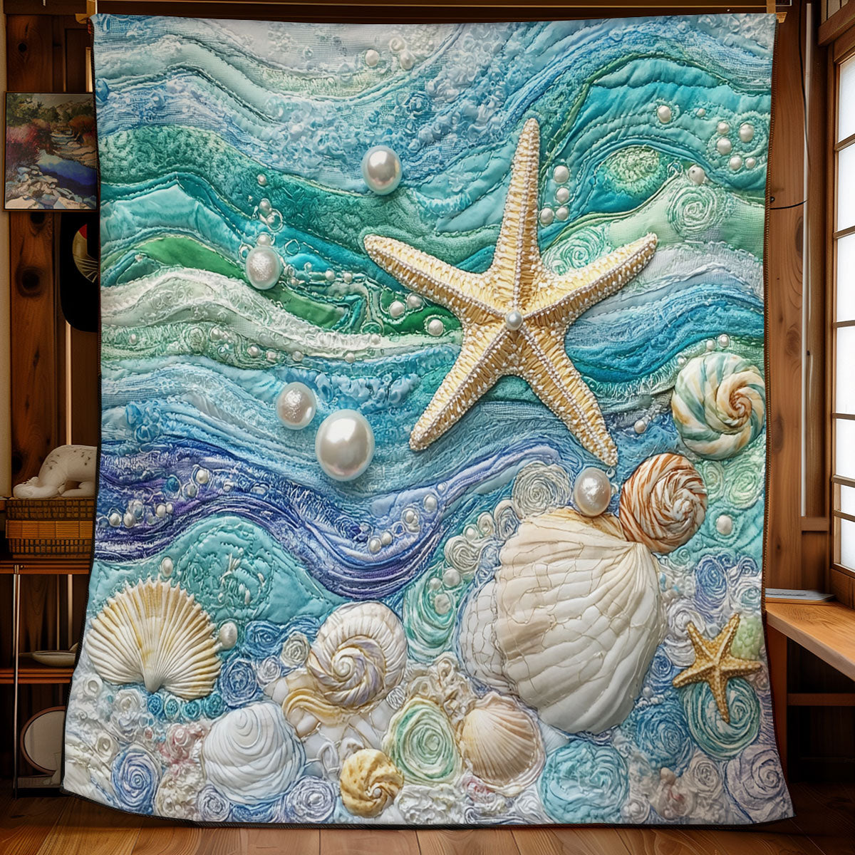 Sparkle Starfish WU1102011CL Quilt