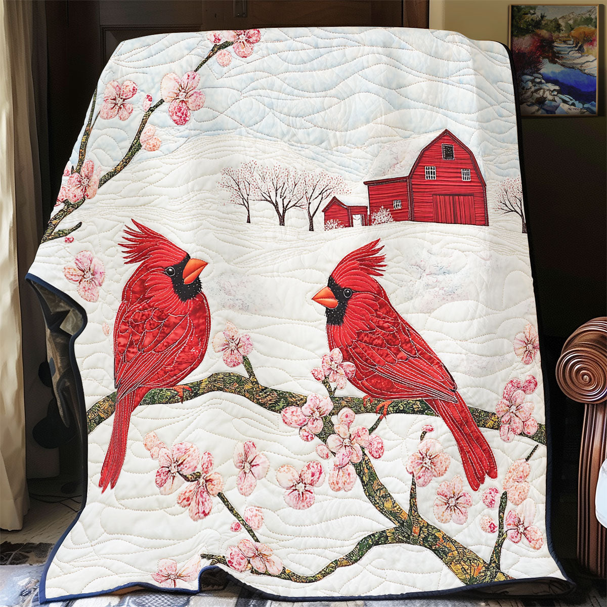Cardinal Together Forever WU1002043CL Quilt