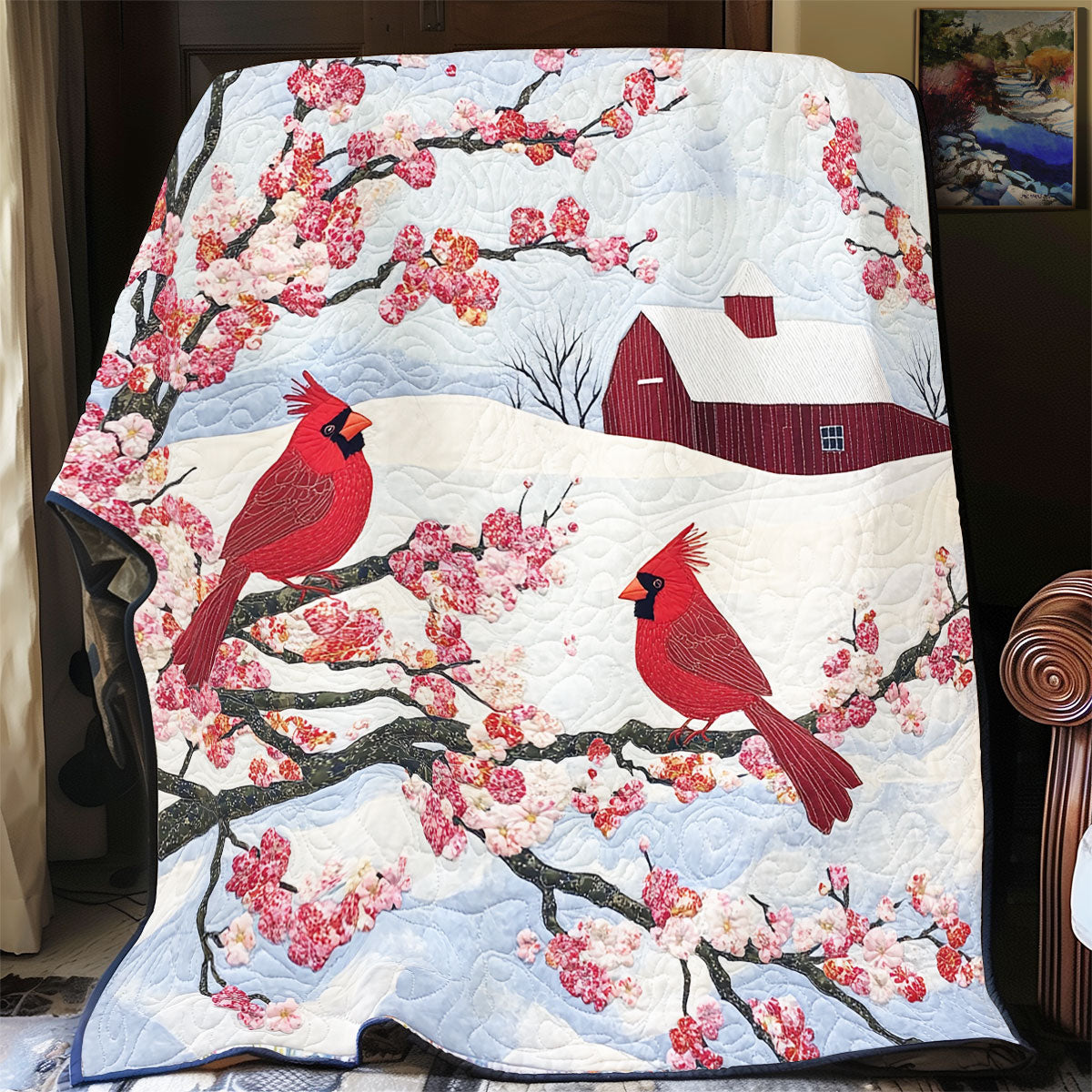 Cardinal Together Forever WU1002044CL Quilt