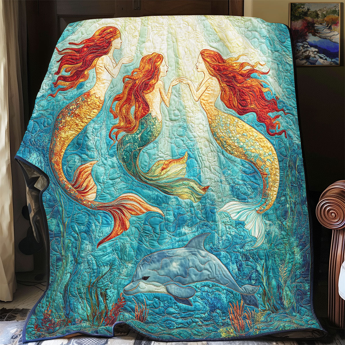 Dreamy Mermaid WU1002070CL Quilt