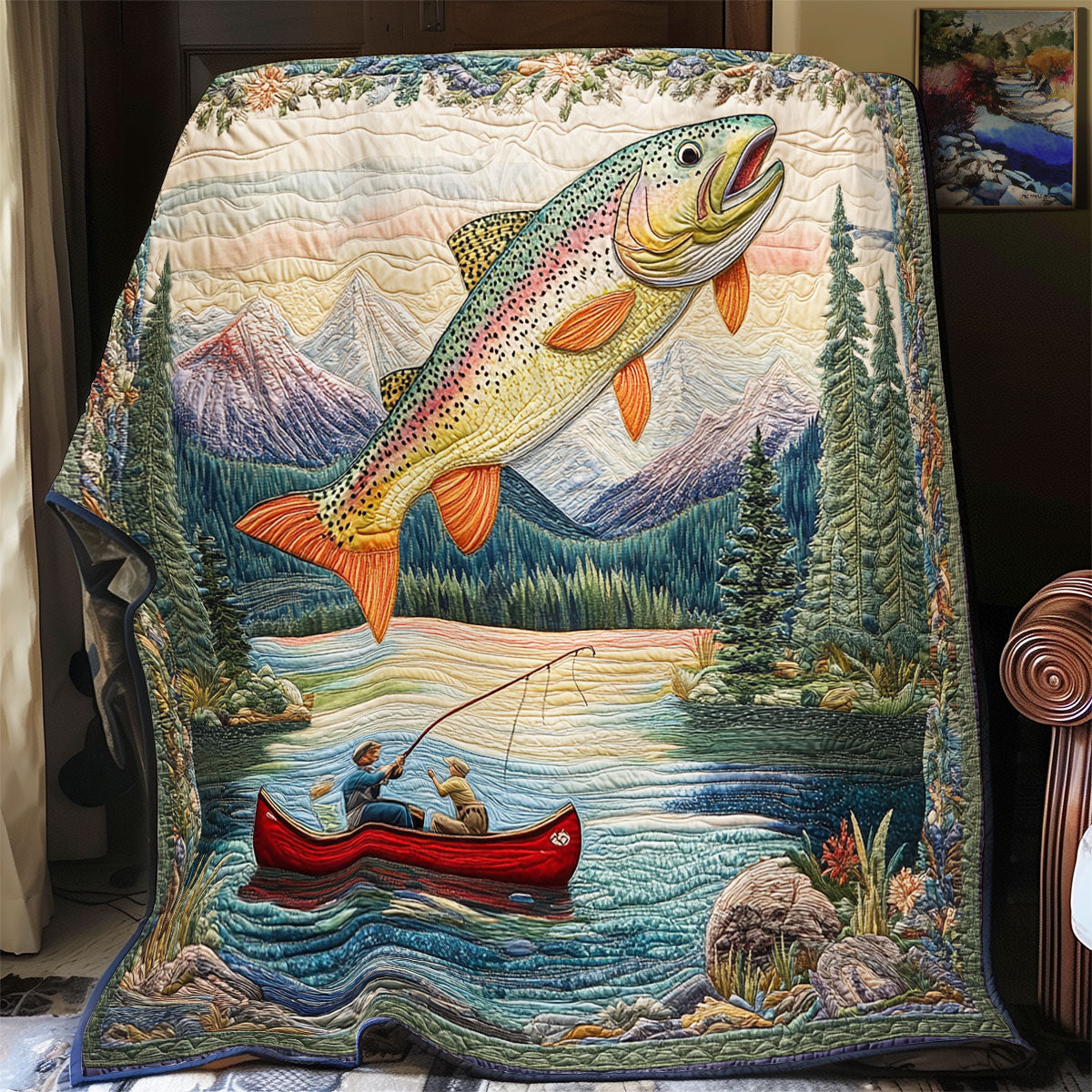 Fishing Time WU1002111CL Quilt