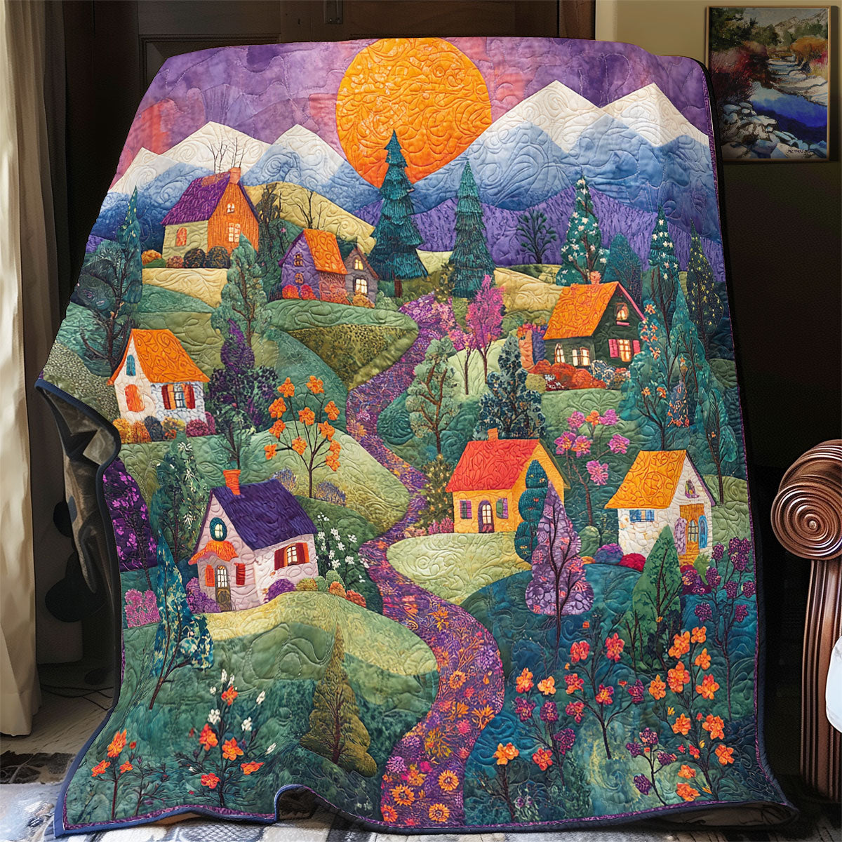 Mystic Town WU1102004CL Quilt