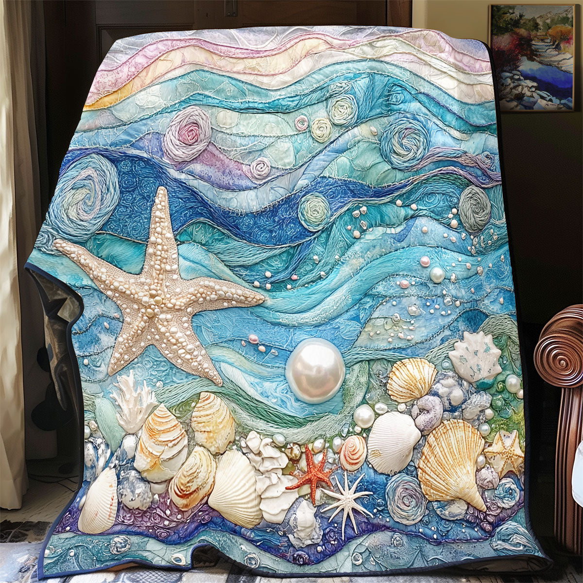 Sparkle Starfish WU1102018CL Quilt