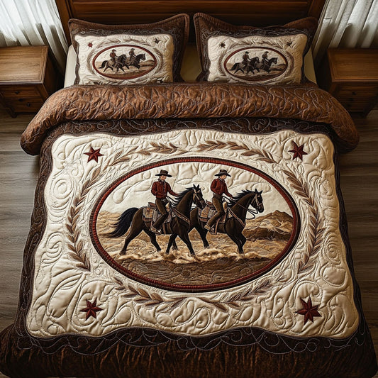 Rustic Cowboy Horse WY0407017CL Duvet Cover Set