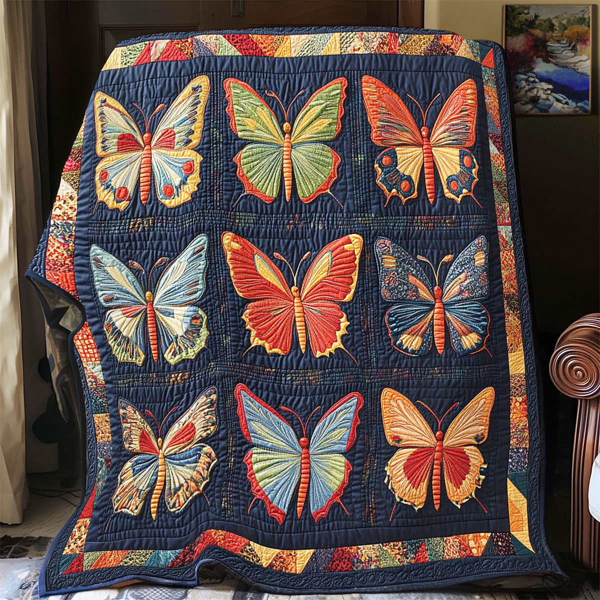 Mystic Butterfly WY1303071CL Quilt