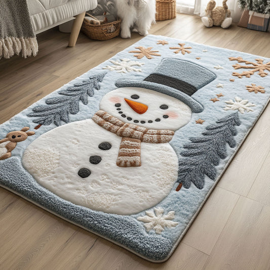 Cozy Snowman WJ2308053CL Area Rug