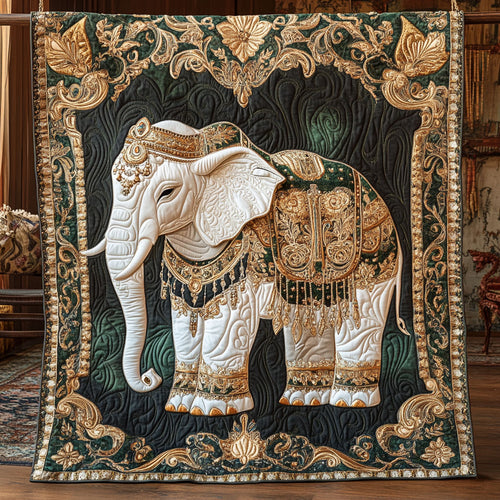 Jungle Grace Elephant WY0906014CL Quilt