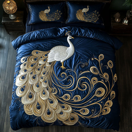 Royal Gold Peacock WY3005007CL Duvet Cover Set