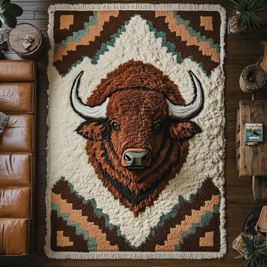 Tribal Bison CW2808064CL Area Rug