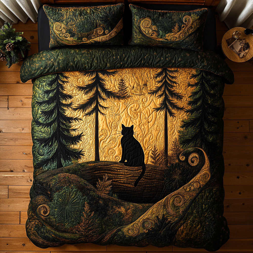 Mystic Cat In Forest WY2805010CL Duvet Cover Set