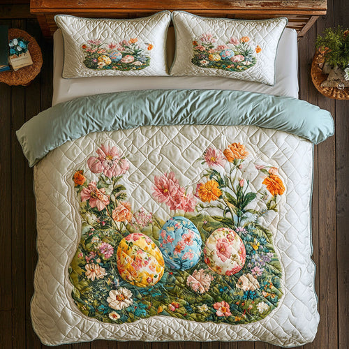 Floral Eggscape WY0803064CL Duvet Cover Set