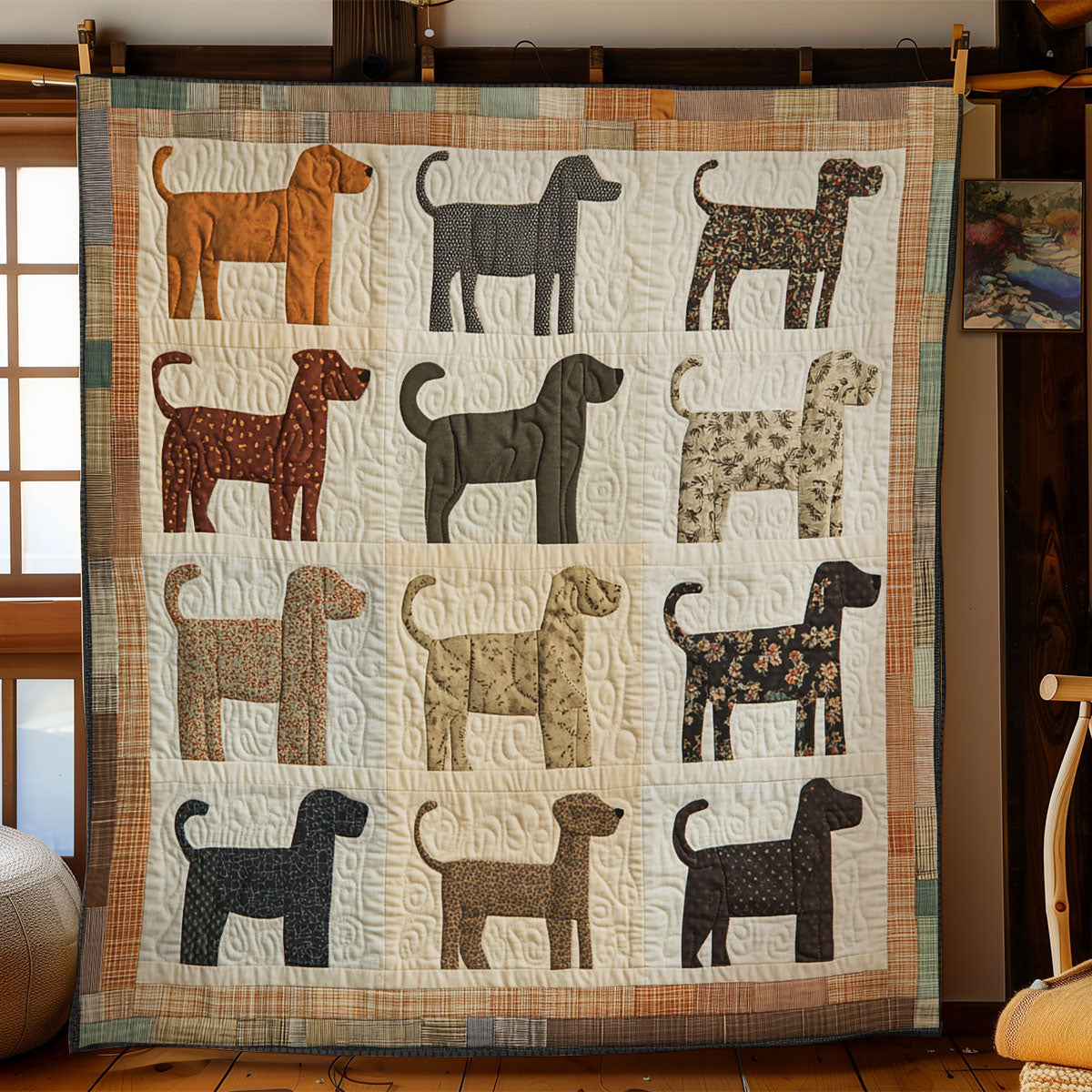 Dogs WY0402014CL Quilt