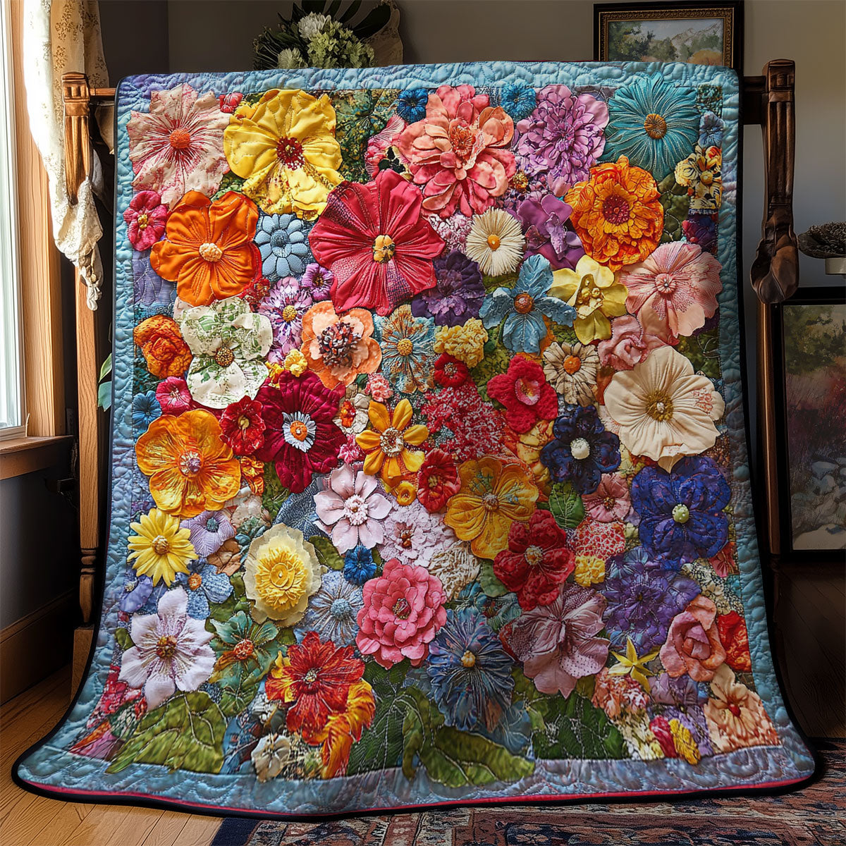 Colorful Flower Garden WY0402006CL Quilt