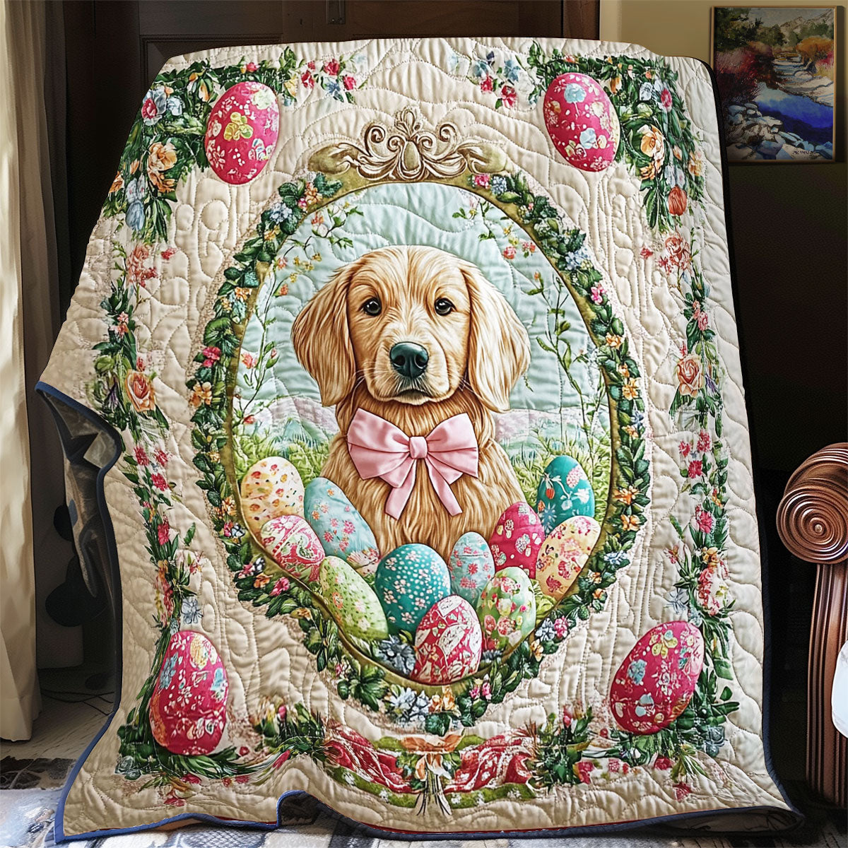 Golden Easter Joy WY0603087CL Quilt