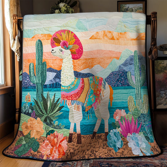 Llama In Desert WY1002095CL Quilt