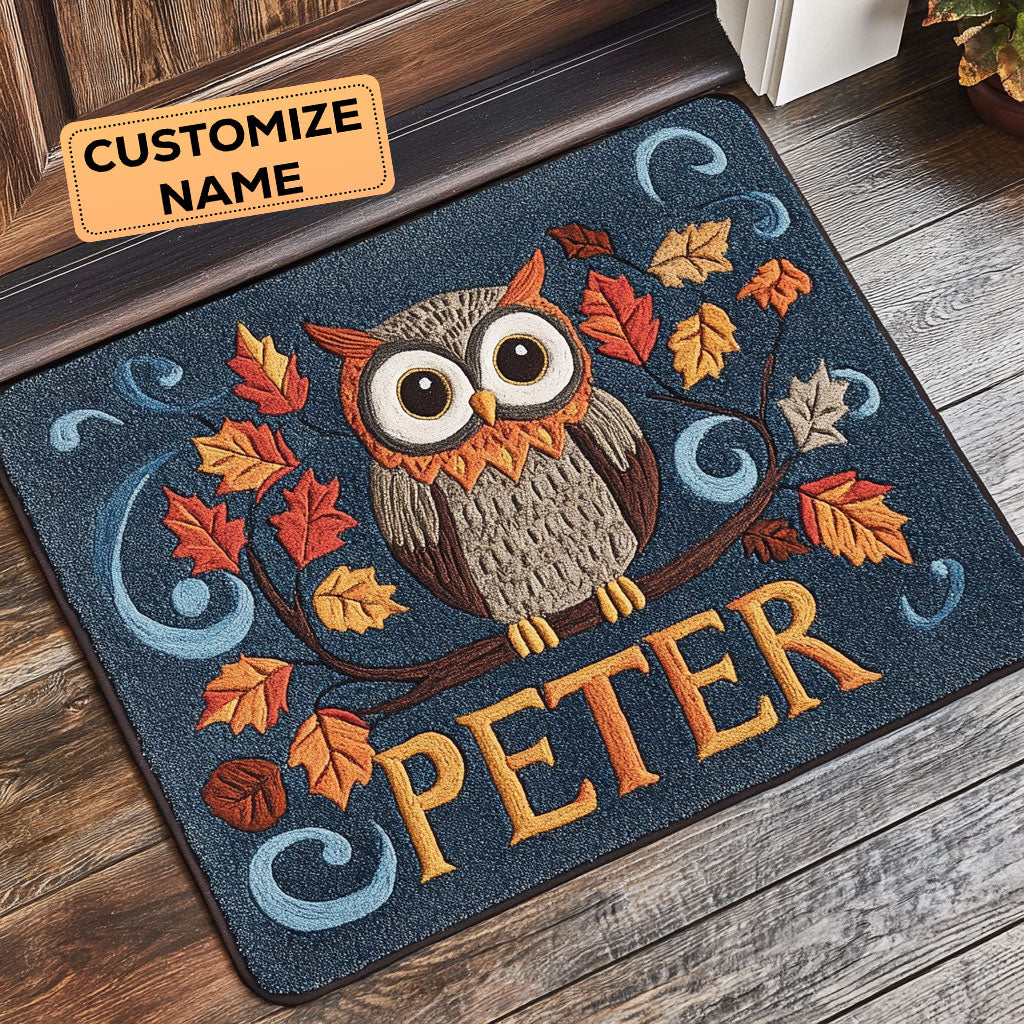 Autumn Branch CP1508128CL Personalized Doormat