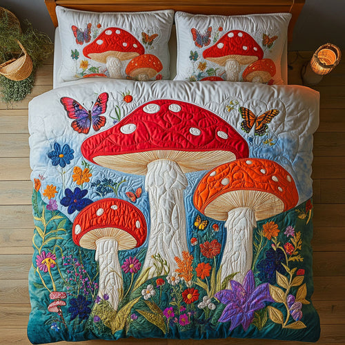 Mushroom Forest WY2005011CL Duvet Cover Set