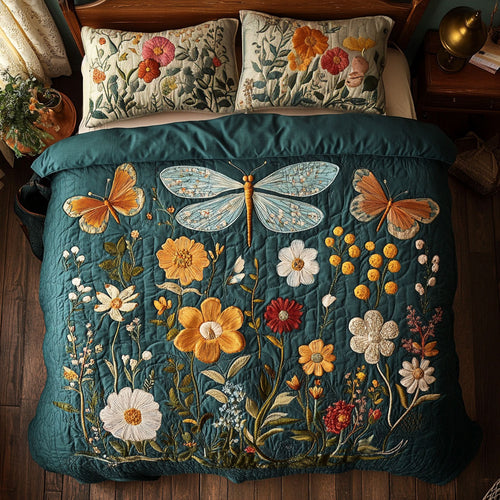Dragonfly And Butterfly WY0603025CL Duvet Cover Set